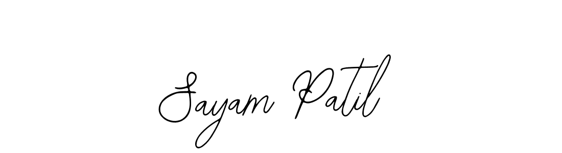 Make a beautiful signature design for name Sayam Patil. Use this online signature maker to create a handwritten signature for free. Sayam Patil signature style 12 images and pictures png