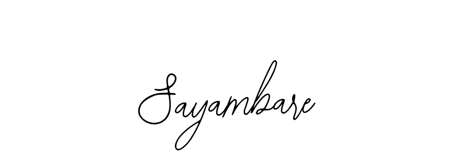 How to make Sayambare signature? Bearetta-2O07w is a professional autograph style. Create handwritten signature for Sayambare name. Sayambare signature style 12 images and pictures png