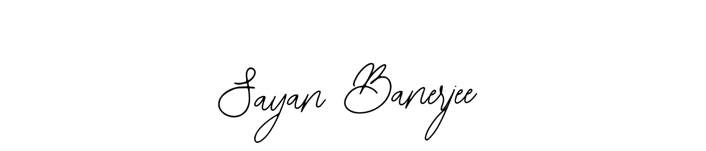 You should practise on your own different ways (Bearetta-2O07w) to write your name (Sayan Banerjee) in signature. don't let someone else do it for you. Sayan Banerjee signature style 12 images and pictures png