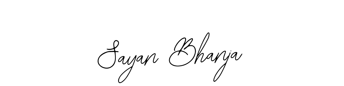How to make Sayan Bhanja name signature. Use Bearetta-2O07w style for creating short signs online. This is the latest handwritten sign. Sayan Bhanja signature style 12 images and pictures png