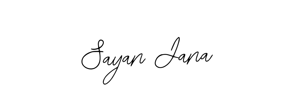 How to make Sayan Jana name signature. Use Bearetta-2O07w style for creating short signs online. This is the latest handwritten sign. Sayan Jana signature style 12 images and pictures png