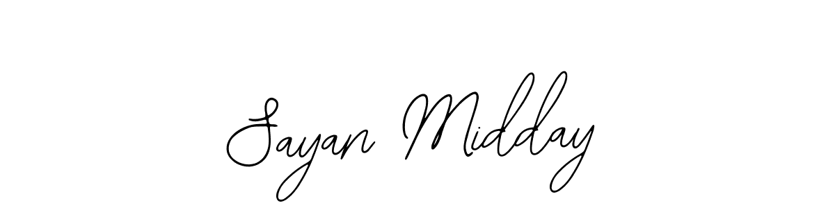 if you are searching for the best signature style for your name Sayan Midday. so please give up your signature search. here we have designed multiple signature styles  using Bearetta-2O07w. Sayan Midday signature style 12 images and pictures png