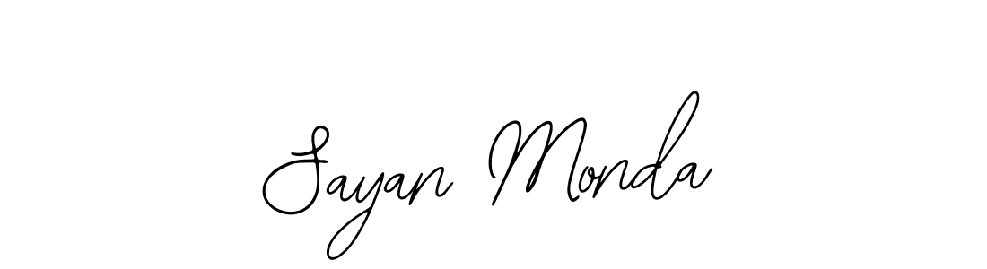Design your own signature with our free online signature maker. With this signature software, you can create a handwritten (Bearetta-2O07w) signature for name Sayan Monda. Sayan Monda signature style 12 images and pictures png