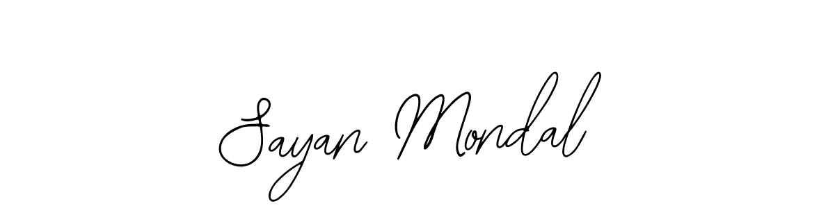 How to make Sayan Mondal name signature. Use Bearetta-2O07w style for creating short signs online. This is the latest handwritten sign. Sayan Mondal signature style 12 images and pictures png