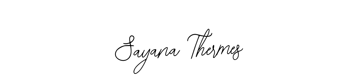 Use a signature maker to create a handwritten signature online. With this signature software, you can design (Bearetta-2O07w) your own signature for name Sayana Thermes. Sayana Thermes signature style 12 images and pictures png