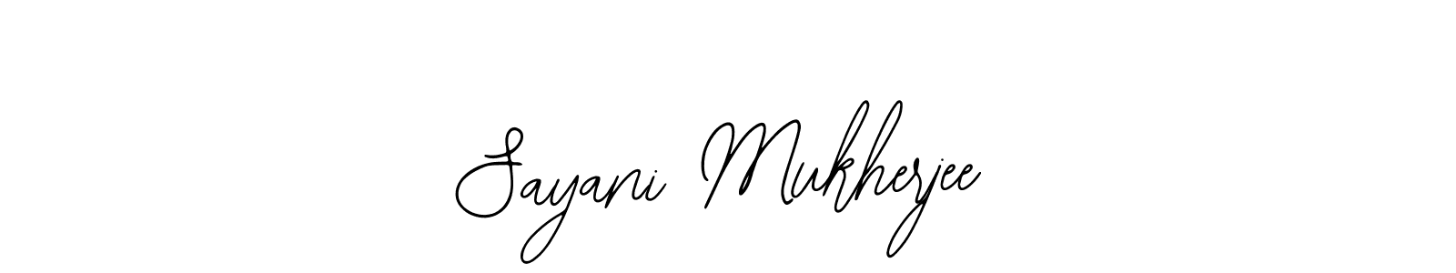 How to make Sayani Mukherjee signature? Bearetta-2O07w is a professional autograph style. Create handwritten signature for Sayani Mukherjee name. Sayani Mukherjee signature style 12 images and pictures png