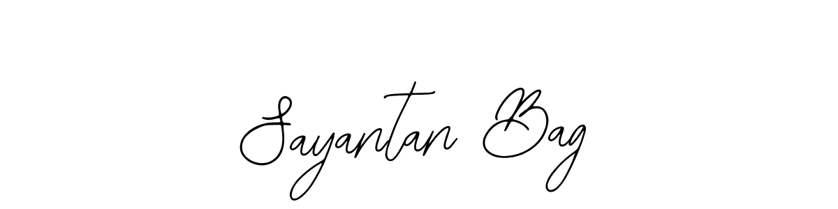 How to make Sayantan Bag name signature. Use Bearetta-2O07w style for creating short signs online. This is the latest handwritten sign. Sayantan Bag signature style 12 images and pictures png