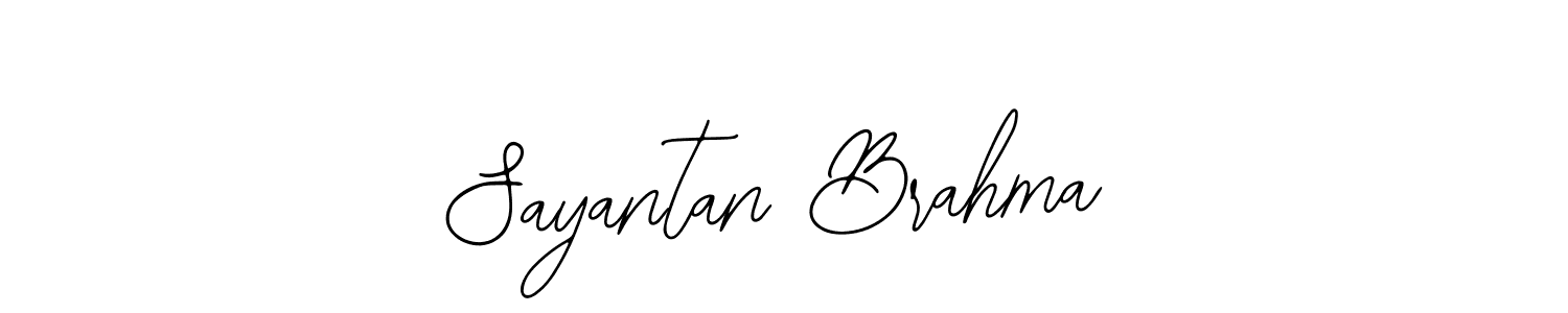 Use a signature maker to create a handwritten signature online. With this signature software, you can design (Bearetta-2O07w) your own signature for name Sayantan Brahma. Sayantan Brahma signature style 12 images and pictures png