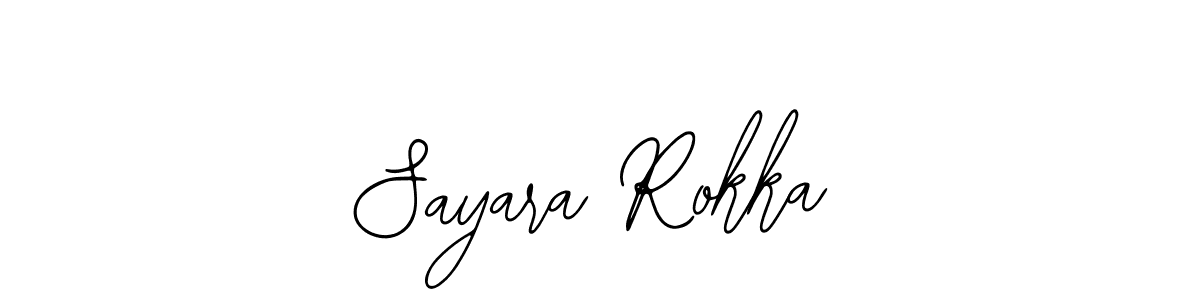 The best way (Bearetta-2O07w) to make a short signature is to pick only two or three words in your name. The name Sayara Rokka include a total of six letters. For converting this name. Sayara Rokka signature style 12 images and pictures png