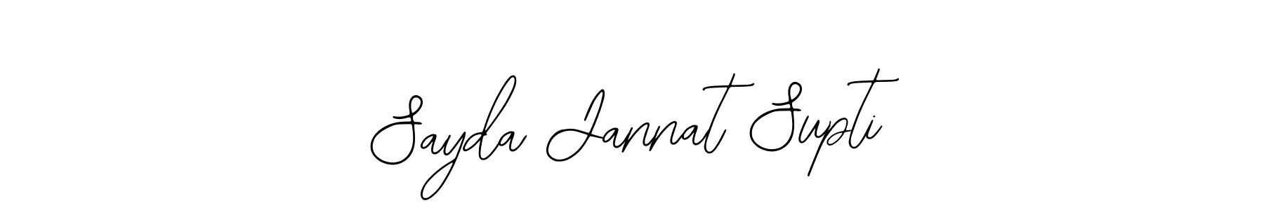 Make a short Sayda Jannat Supti signature style. Manage your documents anywhere anytime using Bearetta-2O07w. Create and add eSignatures, submit forms, share and send files easily. Sayda Jannat Supti signature style 12 images and pictures png