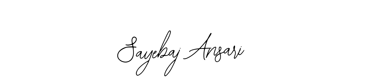 Bearetta-2O07w is a professional signature style that is perfect for those who want to add a touch of class to their signature. It is also a great choice for those who want to make their signature more unique. Get Sayebaj Ansari name to fancy signature for free. Sayebaj Ansari signature style 12 images and pictures png
