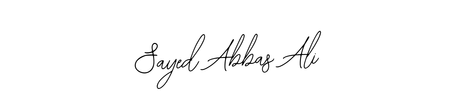 Also You can easily find your signature by using the search form. We will create Sayed Abbas Ali name handwritten signature images for you free of cost using Bearetta-2O07w sign style. Sayed Abbas Ali signature style 12 images and pictures png