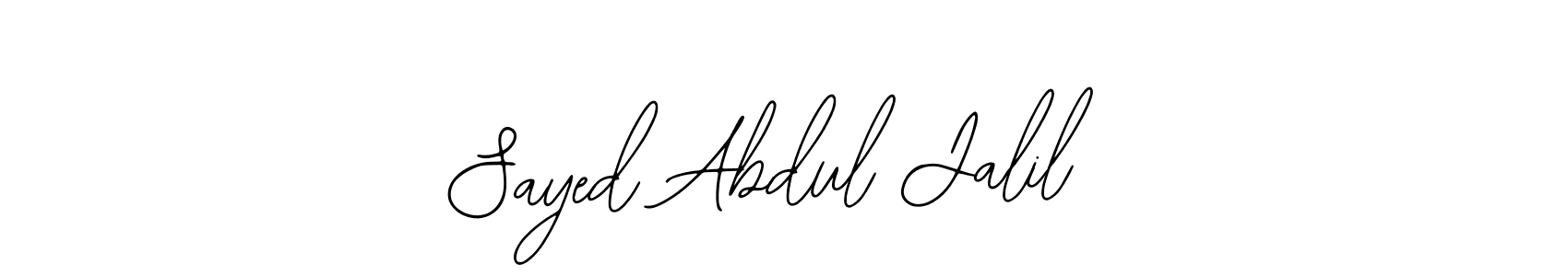 Similarly Bearetta-2O07w is the best handwritten signature design. Signature creator online .You can use it as an online autograph creator for name Sayed Abdul Jalil. Sayed Abdul Jalil signature style 12 images and pictures png