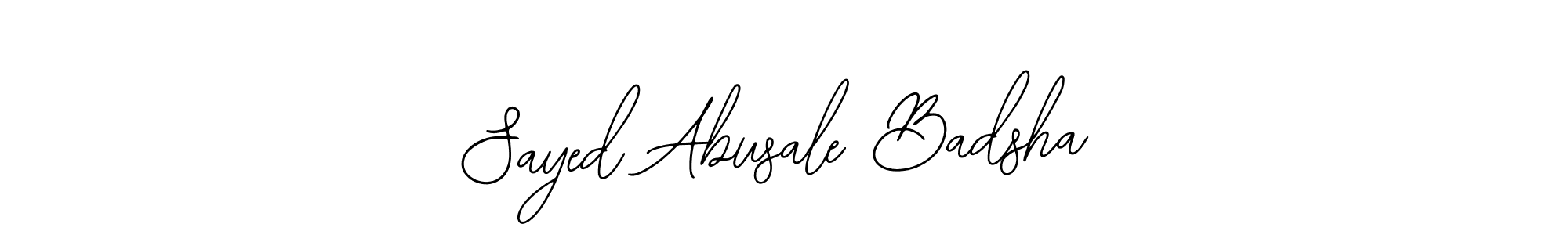 How to make Sayed Abusale Badsha signature? Bearetta-2O07w is a professional autograph style. Create handwritten signature for Sayed Abusale Badsha name. Sayed Abusale Badsha signature style 12 images and pictures png