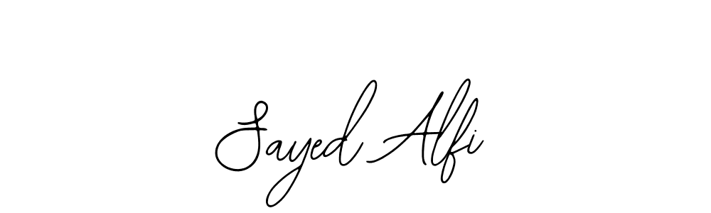 Also we have Sayed Alfi name is the best signature style. Create professional handwritten signature collection using Bearetta-2O07w autograph style. Sayed Alfi signature style 12 images and pictures png