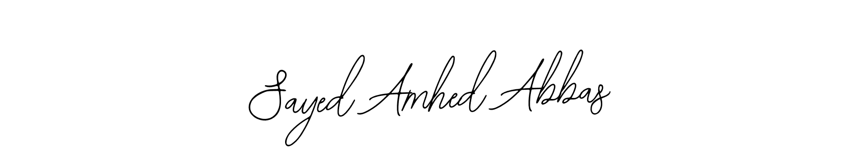 You should practise on your own different ways (Bearetta-2O07w) to write your name (Sayed Amhed Abbas) in signature. don't let someone else do it for you. Sayed Amhed Abbas signature style 12 images and pictures png