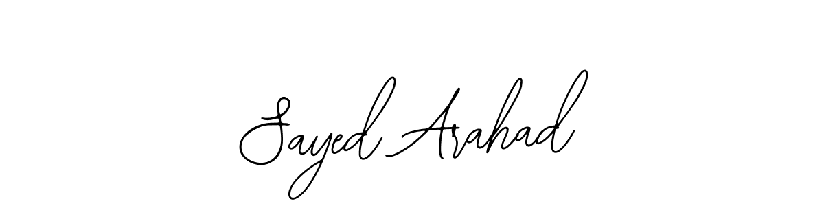 Sayed Arahad stylish signature style. Best Handwritten Sign (Bearetta-2O07w) for my name. Handwritten Signature Collection Ideas for my name Sayed Arahad. Sayed Arahad signature style 12 images and pictures png