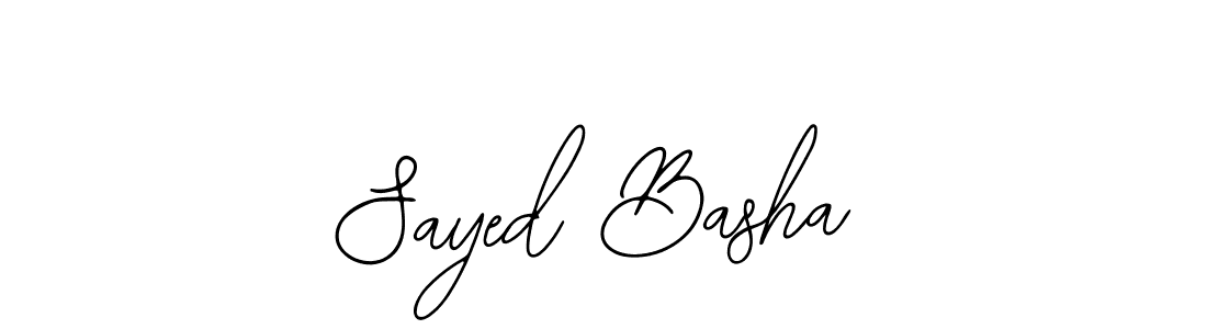 Design your own signature with our free online signature maker. With this signature software, you can create a handwritten (Bearetta-2O07w) signature for name Sayed Basha. Sayed Basha signature style 12 images and pictures png