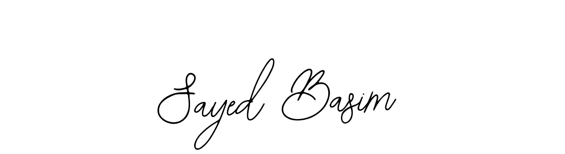 Sayed Basim stylish signature style. Best Handwritten Sign (Bearetta-2O07w) for my name. Handwritten Signature Collection Ideas for my name Sayed Basim. Sayed Basim signature style 12 images and pictures png