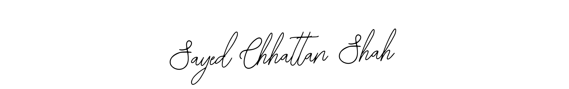 Also You can easily find your signature by using the search form. We will create Sayed Chhattan Shah name handwritten signature images for you free of cost using Bearetta-2O07w sign style. Sayed Chhattan Shah signature style 12 images and pictures png