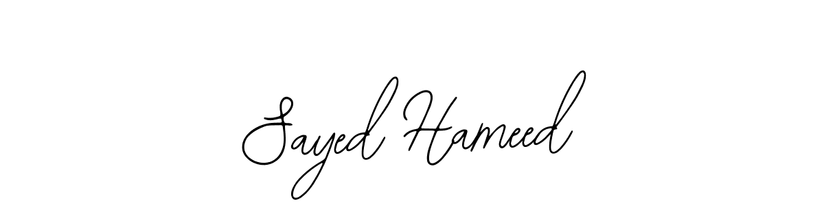 Once you've used our free online signature maker to create your best signature Bearetta-2O07w style, it's time to enjoy all of the benefits that Sayed Hameed name signing documents. Sayed Hameed signature style 12 images and pictures png