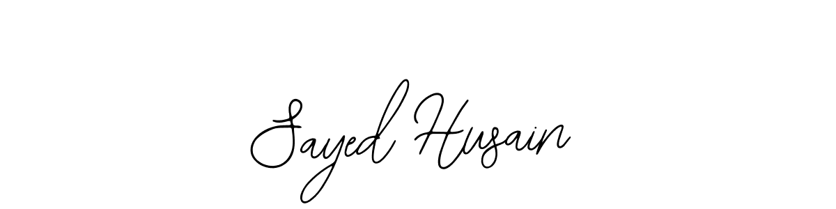 Make a beautiful signature design for name Sayed Husain. Use this online signature maker to create a handwritten signature for free. Sayed Husain signature style 12 images and pictures png