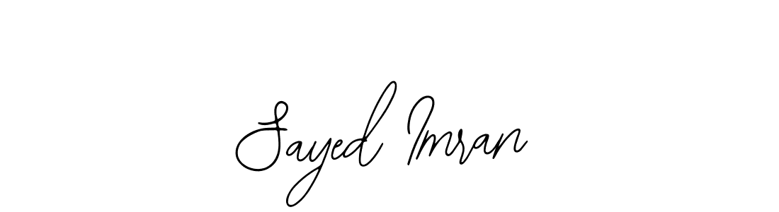 Create a beautiful signature design for name Sayed Imran. With this signature (Bearetta-2O07w) fonts, you can make a handwritten signature for free. Sayed Imran signature style 12 images and pictures png