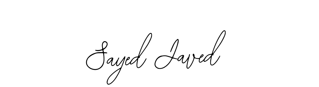 How to make Sayed Javed name signature. Use Bearetta-2O07w style for creating short signs online. This is the latest handwritten sign. Sayed Javed signature style 12 images and pictures png