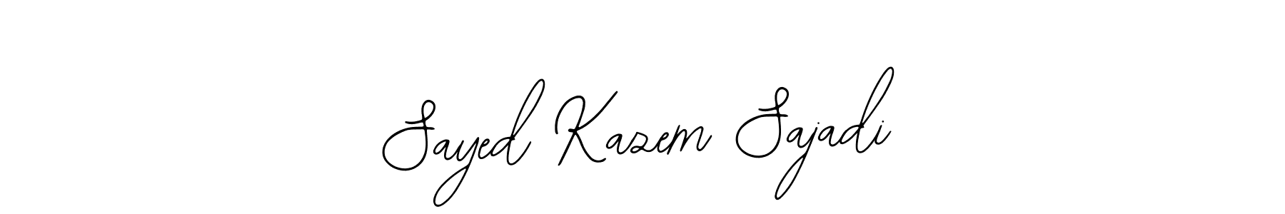Bearetta-2O07w is a professional signature style that is perfect for those who want to add a touch of class to their signature. It is also a great choice for those who want to make their signature more unique. Get Sayed Kazem Sajadi name to fancy signature for free. Sayed Kazem Sajadi signature style 12 images and pictures png