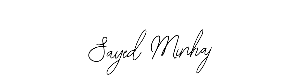 Also we have Sayed Minhaj name is the best signature style. Create professional handwritten signature collection using Bearetta-2O07w autograph style. Sayed Minhaj signature style 12 images and pictures png