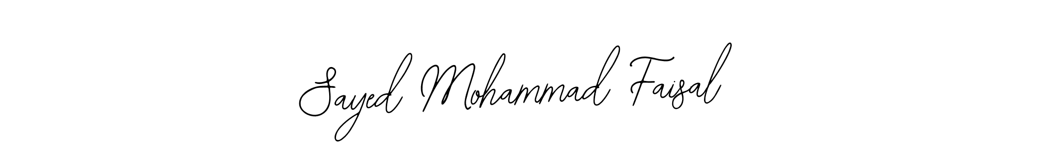 Create a beautiful signature design for name Sayed Mohammad Faisal. With this signature (Bearetta-2O07w) fonts, you can make a handwritten signature for free. Sayed Mohammad Faisal signature style 12 images and pictures png