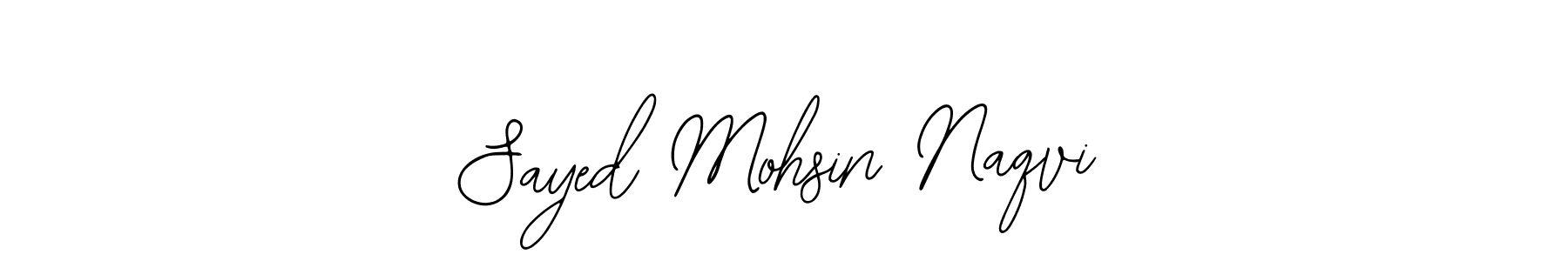This is the best signature style for the Sayed Mohsin Naqvi name. Also you like these signature font (Bearetta-2O07w). Mix name signature. Sayed Mohsin Naqvi signature style 12 images and pictures png
