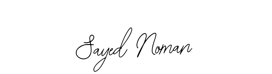 Sayed Noman stylish signature style. Best Handwritten Sign (Bearetta-2O07w) for my name. Handwritten Signature Collection Ideas for my name Sayed Noman. Sayed Noman signature style 12 images and pictures png