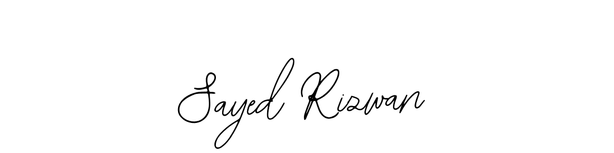 How to make Sayed Rizwan signature? Bearetta-2O07w is a professional autograph style. Create handwritten signature for Sayed Rizwan name. Sayed Rizwan signature style 12 images and pictures png