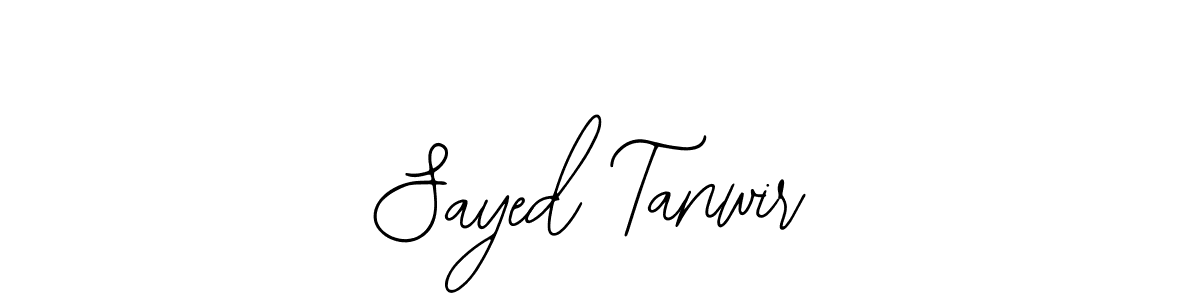 The best way (Bearetta-2O07w) to make a short signature is to pick only two or three words in your name. The name Sayed Tanwir include a total of six letters. For converting this name. Sayed Tanwir signature style 12 images and pictures png