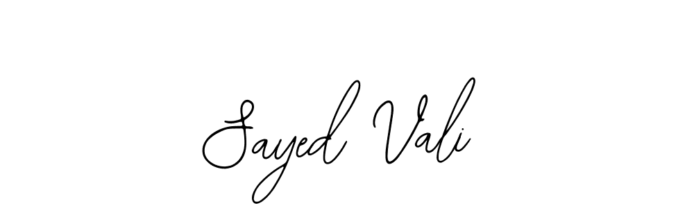 Also You can easily find your signature by using the search form. We will create Sayed Vali name handwritten signature images for you free of cost using Bearetta-2O07w sign style. Sayed Vali signature style 12 images and pictures png