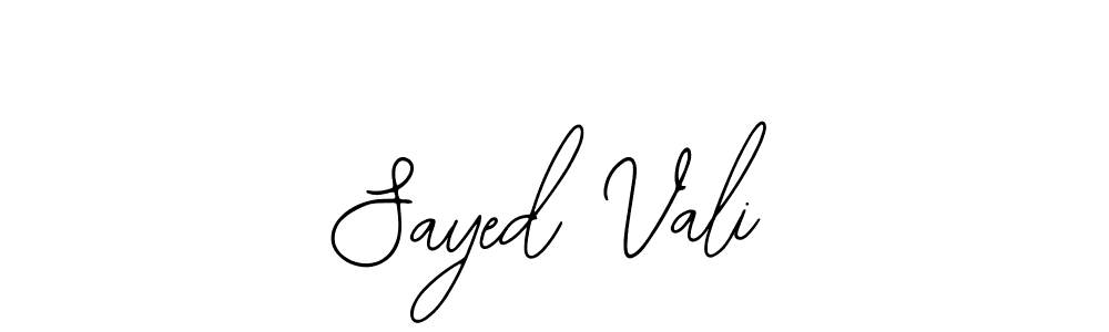 Also You can easily find your signature by using the search form. We will create Sayed Vali name handwritten signature images for you free of cost using Bearetta-2O07w sign style. Sayed Vali signature style 12 images and pictures png