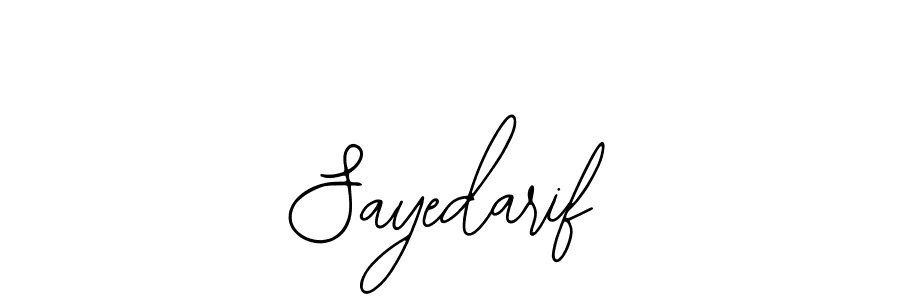 How to make Sayedarif name signature. Use Bearetta-2O07w style for creating short signs online. This is the latest handwritten sign. Sayedarif signature style 12 images and pictures png