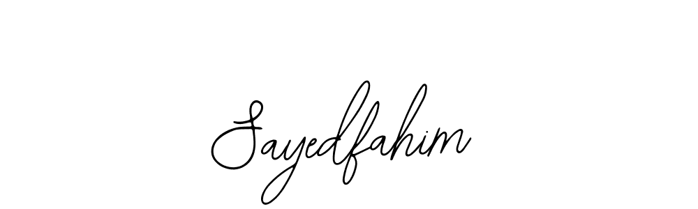 Also You can easily find your signature by using the search form. We will create Sayedfahim name handwritten signature images for you free of cost using Bearetta-2O07w sign style. Sayedfahim signature style 12 images and pictures png