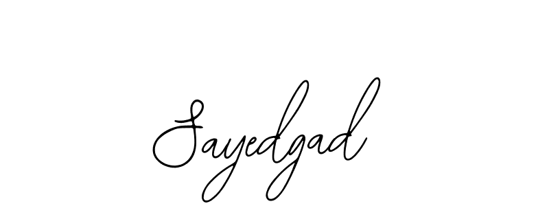 How to make Sayedgad name signature. Use Bearetta-2O07w style for creating short signs online. This is the latest handwritten sign. Sayedgad signature style 12 images and pictures png