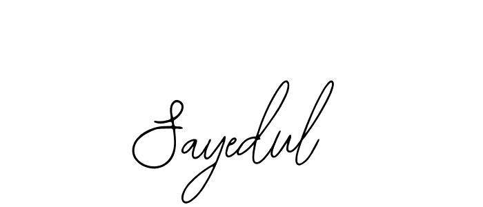 Also You can easily find your signature by using the search form. We will create Sayedul name handwritten signature images for you free of cost using Bearetta-2O07w sign style. Sayedul signature style 12 images and pictures png