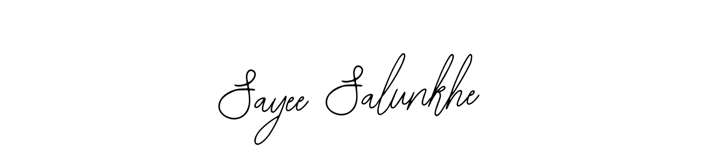 How to make Sayee Salunkhe name signature. Use Bearetta-2O07w style for creating short signs online. This is the latest handwritten sign. Sayee Salunkhe signature style 12 images and pictures png