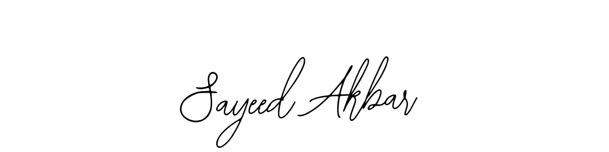 Design your own signature with our free online signature maker. With this signature software, you can create a handwritten (Bearetta-2O07w) signature for name Sayeed Akbar. Sayeed Akbar signature style 12 images and pictures png