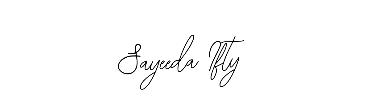 Use a signature maker to create a handwritten signature online. With this signature software, you can design (Bearetta-2O07w) your own signature for name Sayeeda Ifty. Sayeeda Ifty signature style 12 images and pictures png