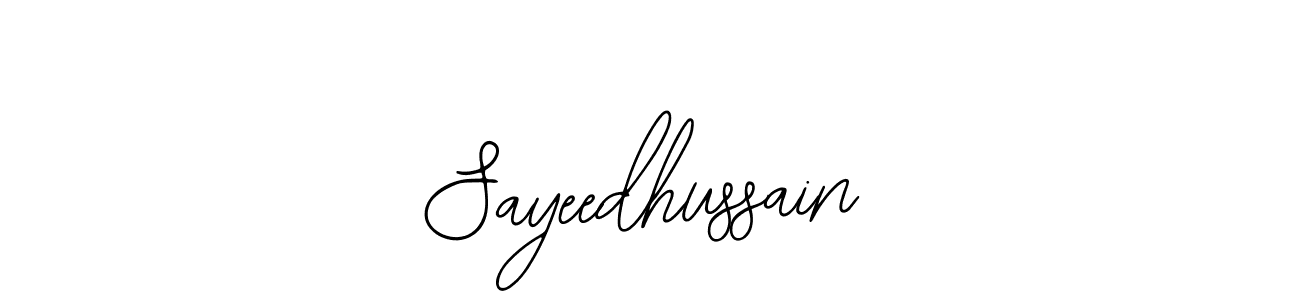 Make a beautiful signature design for name Sayeedhussain. Use this online signature maker to create a handwritten signature for free. Sayeedhussain signature style 12 images and pictures png