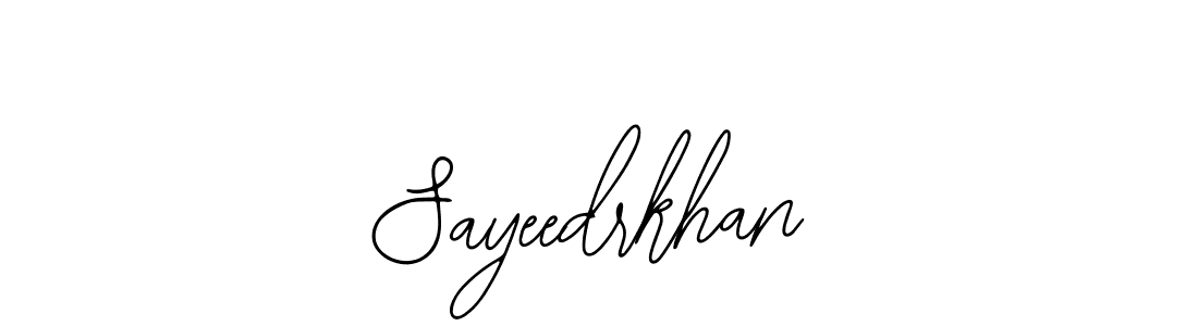 Create a beautiful signature design for name Sayeedrkhan. With this signature (Bearetta-2O07w) fonts, you can make a handwritten signature for free. Sayeedrkhan signature style 12 images and pictures png