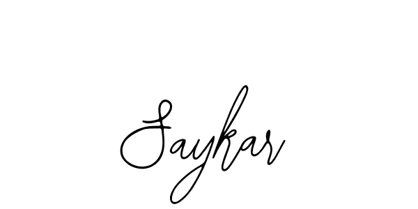 Also You can easily find your signature by using the search form. We will create Saykar name handwritten signature images for you free of cost using Bearetta-2O07w sign style. Saykar signature style 12 images and pictures png