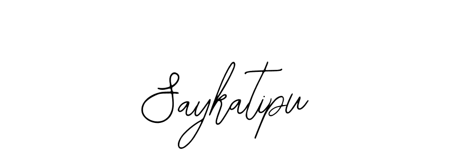 How to make Saykatipu signature? Bearetta-2O07w is a professional autograph style. Create handwritten signature for Saykatipu name. Saykatipu signature style 12 images and pictures png