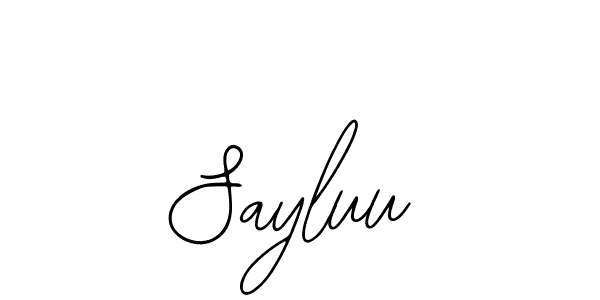 Make a beautiful signature design for name Sayluu. With this signature (Bearetta-2O07w) style, you can create a handwritten signature for free. Sayluu signature style 12 images and pictures png