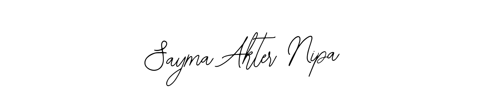 Once you've used our free online signature maker to create your best signature Bearetta-2O07w style, it's time to enjoy all of the benefits that Sayma Akter Nipa name signing documents. Sayma Akter Nipa signature style 12 images and pictures png